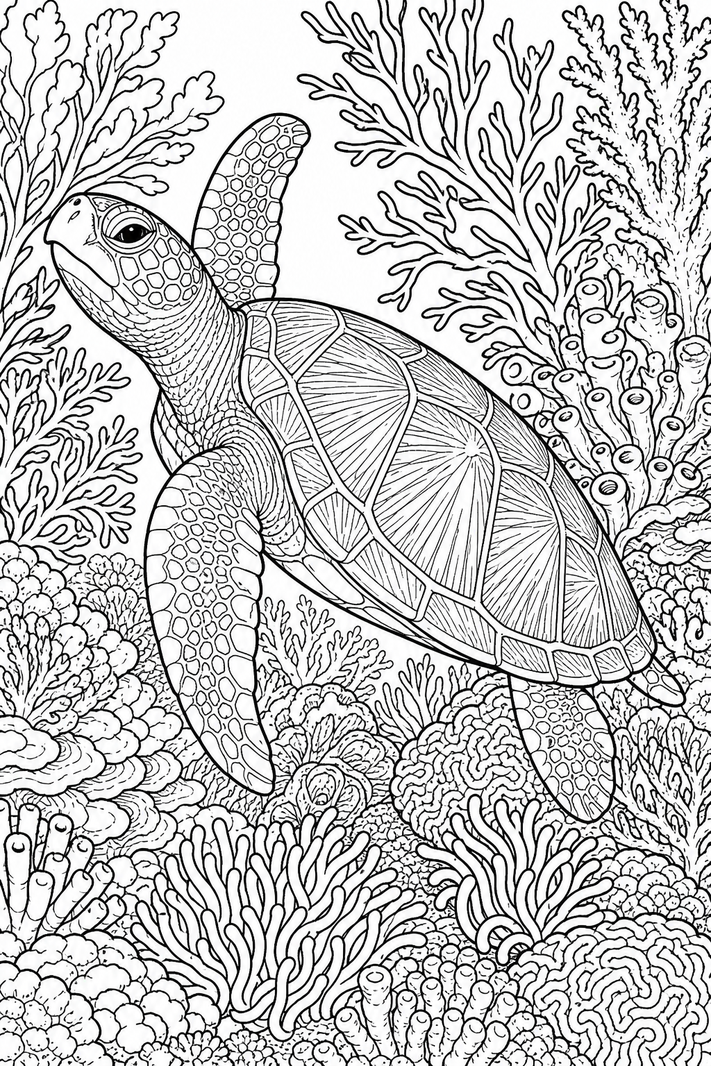 Free animal coloring page 8
