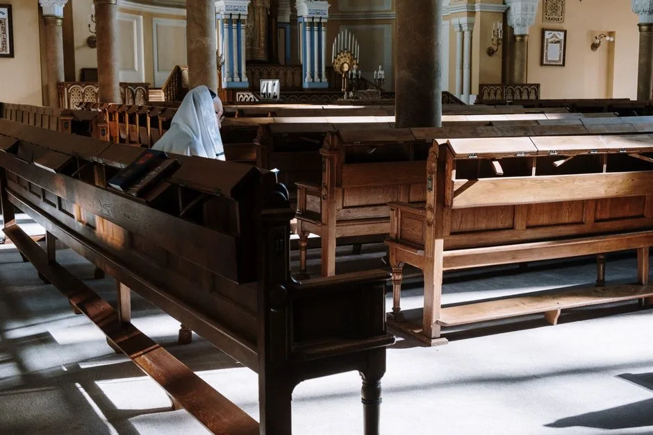 Soft morning light during quiet prayer, the day's first words given to God