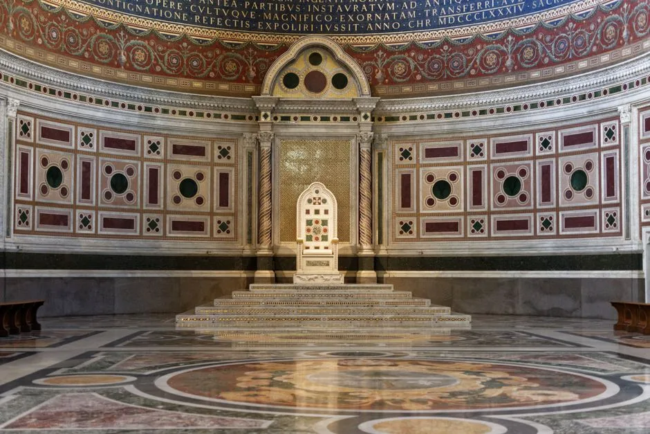 A throne sitting empty in a grand, dim hall — the dramatic reversal arrogance can bring upon even the powerful