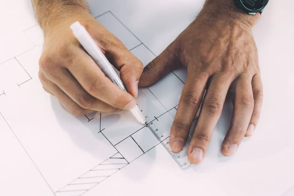 A measuring line held against an uneven wall — sin as falling short of God's actual standard
