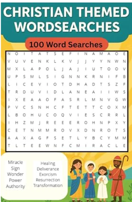 Christian Themed Wordsearches book cover