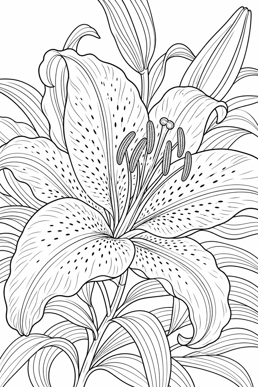 Free flower coloring page 11