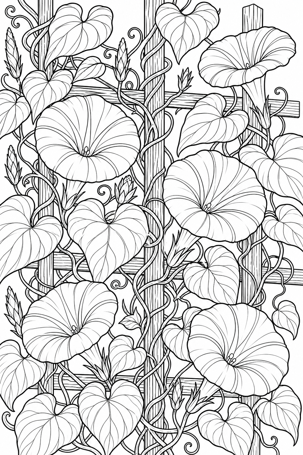 Free flower coloring page 13