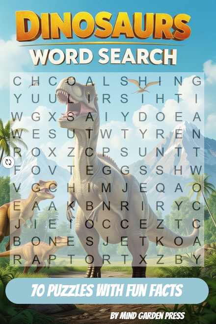 Dinosaurs Word Search Adventure